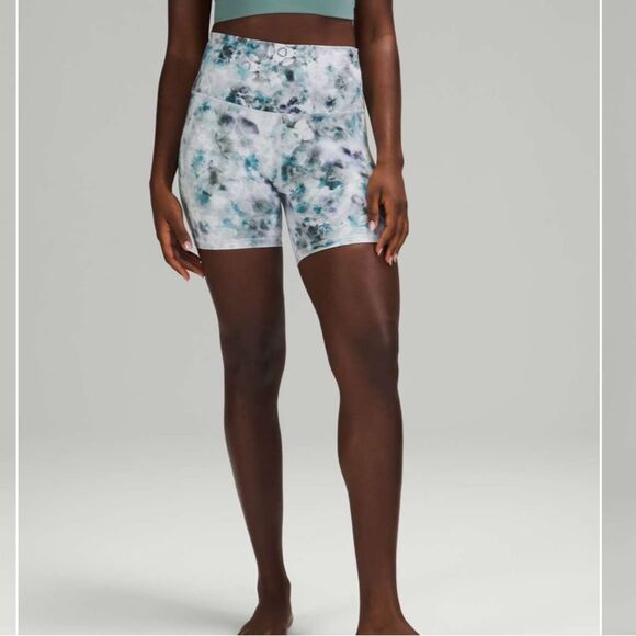 Lululemon Align HR Short 6” Kaleidofloral Multi Plus Size 20 - Picture 3 of 15